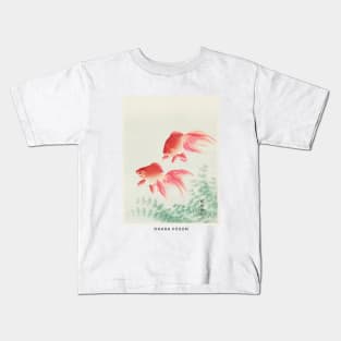 Ohara Koson Goldfish Woodblock Print Kids T-Shirt